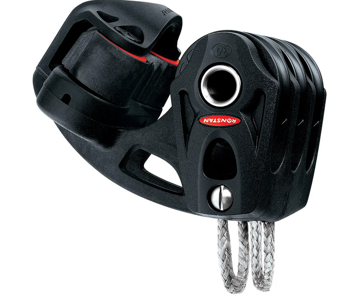 Ronstan Series 30 Ball Bearing Orbit Block™, Triple with Cleat RF35322