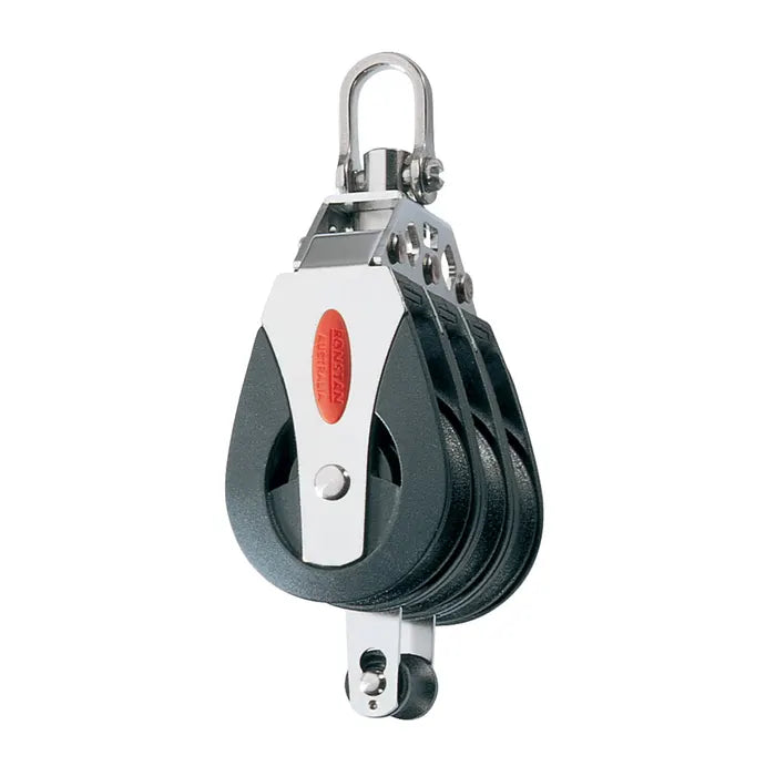 Ronstan Series 40 Ball Bearing Block, Triple with Becket RF40310 - Bosuns Boat