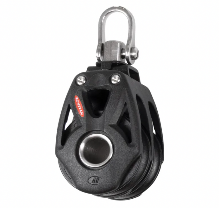 Ronstan Series 40 Ball Bearing Orbit Block™, Double, Shackle Head RF48200 - Bosuns Boat