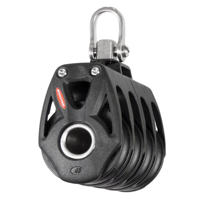 Ronstan Series 40 Ball Bearing Orbit Block™, Quad, Shackle Head RF48400 - Bosuns Boat