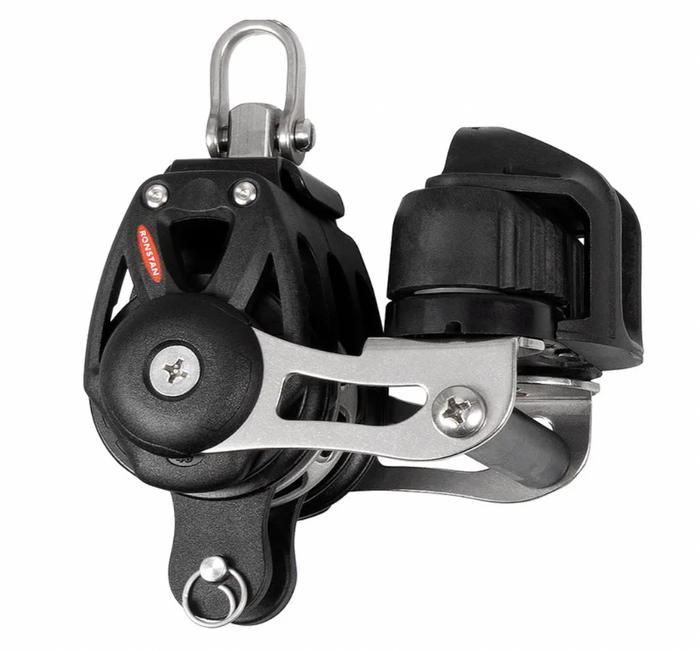 Ronstan Series 40 Ball Bearing Orbit Block™, Triple Ratchet with Adjustable Cleat RF46330 - Bosuns Boat