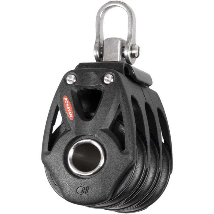 Ronstan Series 40 Ball Bearing Orbit Block™, Triple, Shackle Head RF48300 - Bosuns Boat
