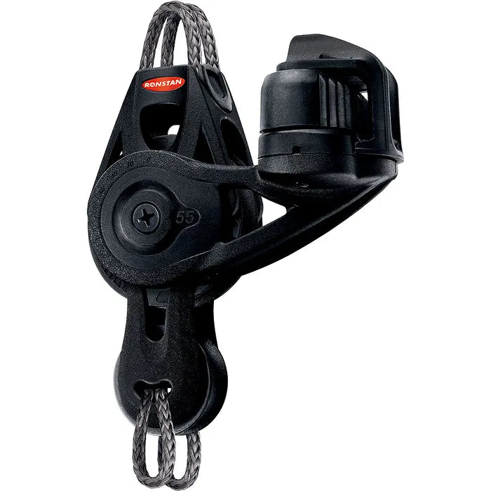 Ronstan Series 55 Orbit Block™, Fiddle with Becket, Cam Cleat, Link Head RF55531