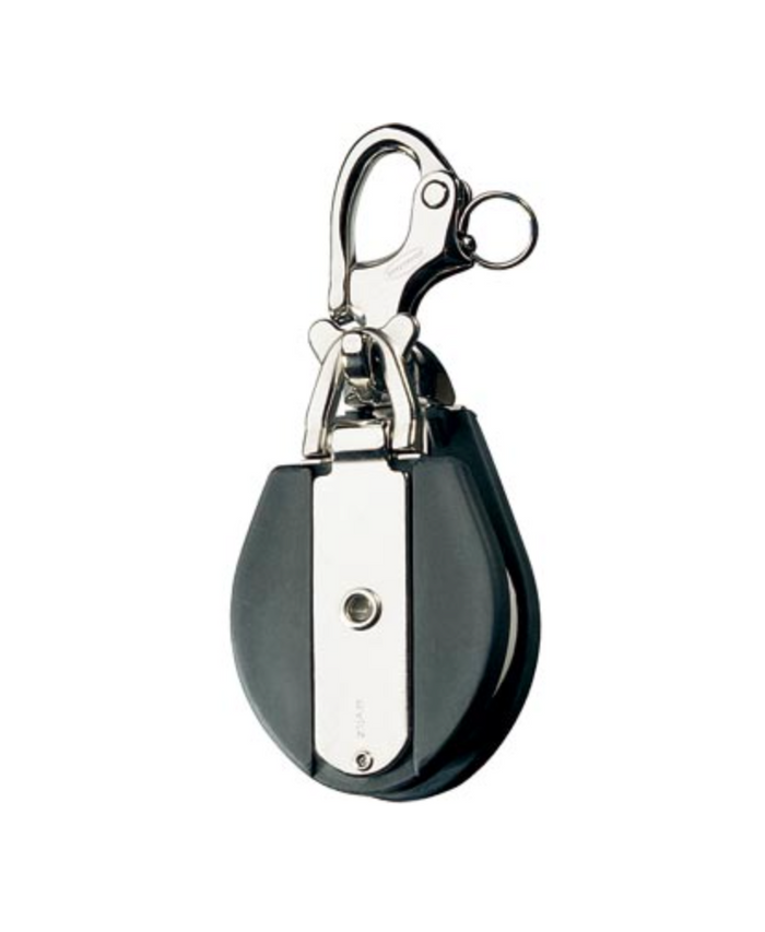 RONSTAN SNATCH BLOCKS ACETAL SHEAVE: Single, swivel snap shackle head RF6720 - Bosuns Boat