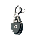RONSTAN SNATCH BLOCKS ALLOY SHEAVE, ROLLER BEARING: Single, roller bearings, swivel snap shackle head RF6730