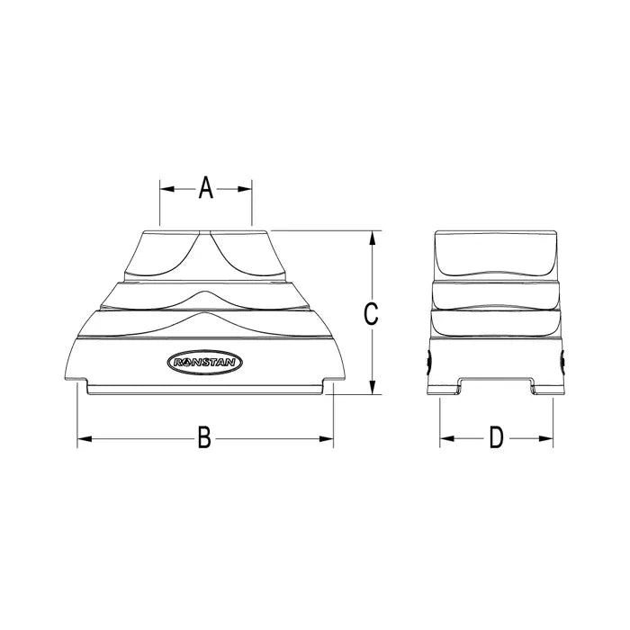 Ronstan Stand-Up Base, Series 40 RF2454