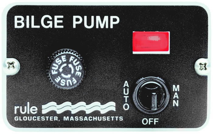 Rule 24v Deluxe Bilge Pump Switch Panel 3 Way
