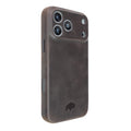 Ryker Leather MagSafe Case - iPhone 18 Pro, Distressed Coffee - BlackBrook Case
