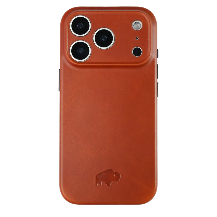 Ryker Leather MagSafe Case - iPhone 18 Pro, Burnished Tan - BlackBrook Case