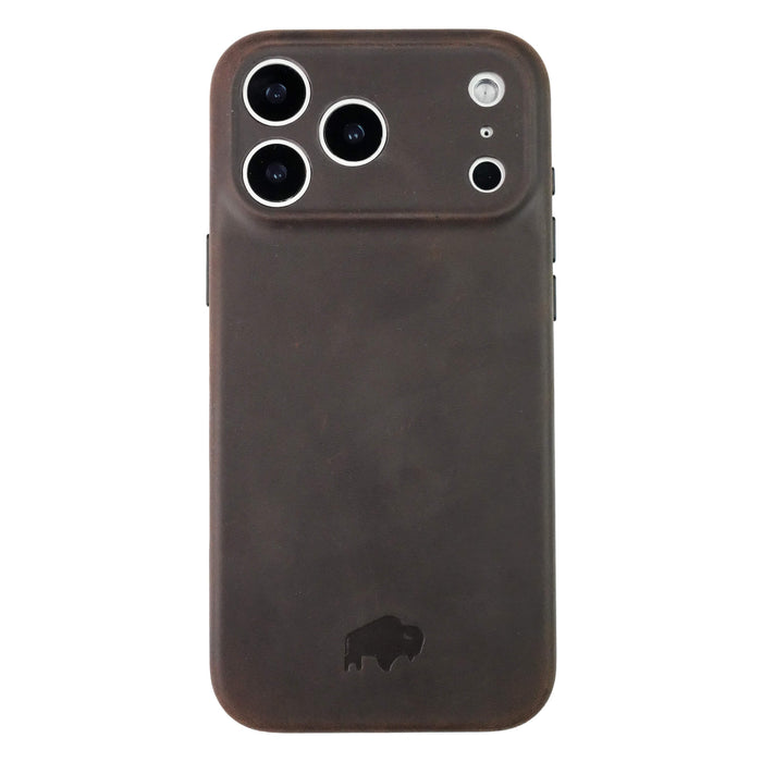 Ryker Leather iPhone 18 Pro Max MagSafe Case, Distressed Coffee - BlackBrook Case