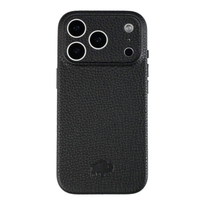 Ryker Leather MagSafe Case - iPhone 18 Pro, Pebble Black - BlackBrook Case