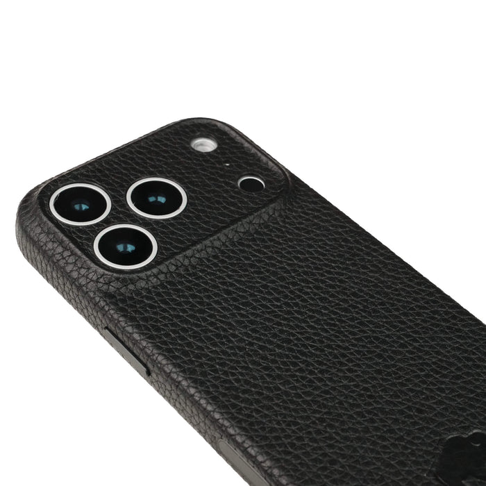 Ryker Leather MagSafe Case - iPhone 18 Pro, Pebble Black - BlackBrook Case