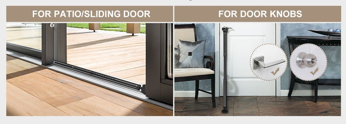 Security Door Bar  Adjustable  Stopper Jammer High Telescopic Locking Pole-238