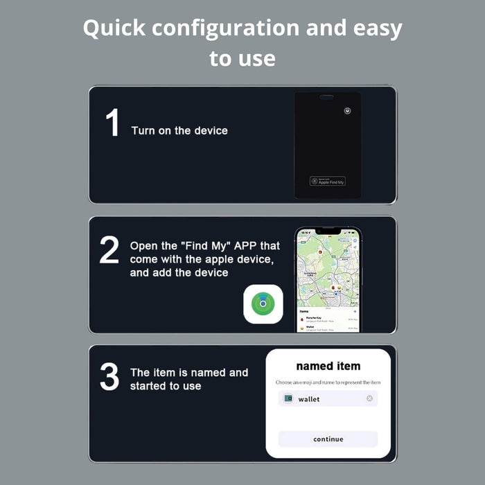 Slim Wallet Finder – Tracking Card Compatible with Apple Find My - BlackBrook Case