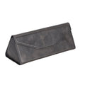 Smart Leather Glasses Case, Charcoal - BlackBrook Case
