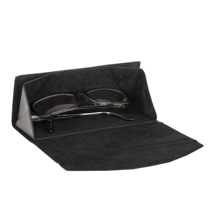 Smart Leather Glasses Case, Charcoal - BlackBrook Case