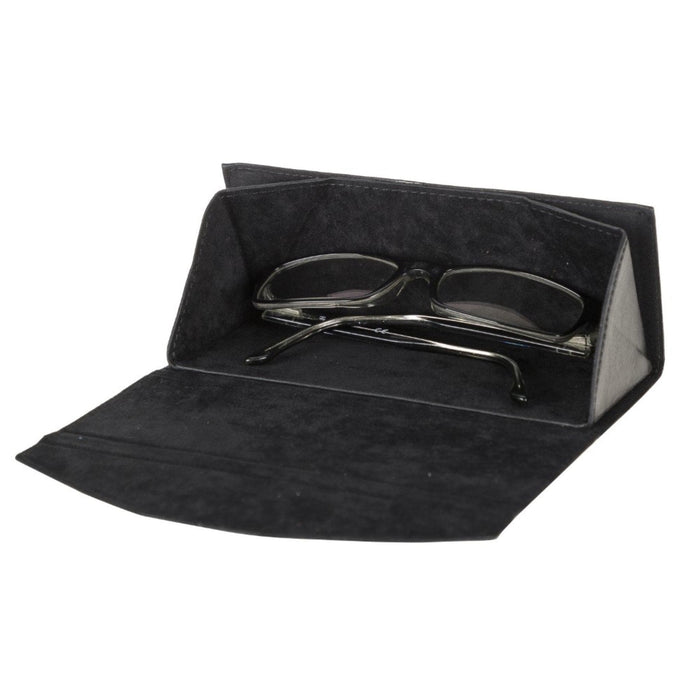 Smart Leather Glasses Case, Charcoal - BlackBrook Case