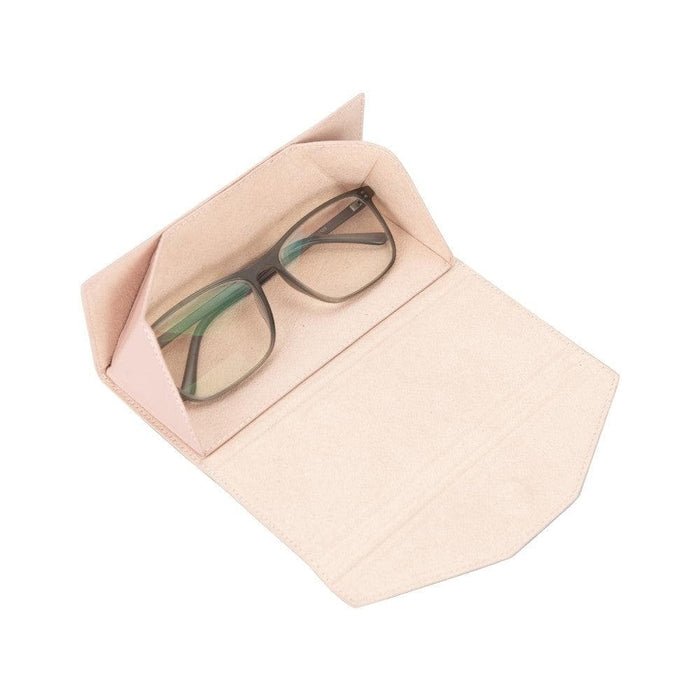 Smart Leather Glasses Case, Pink - BlackBrook Case