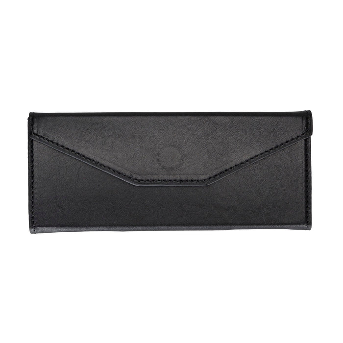 Smart Leather Glasses Case, Rustic Black - BlackBrook Case