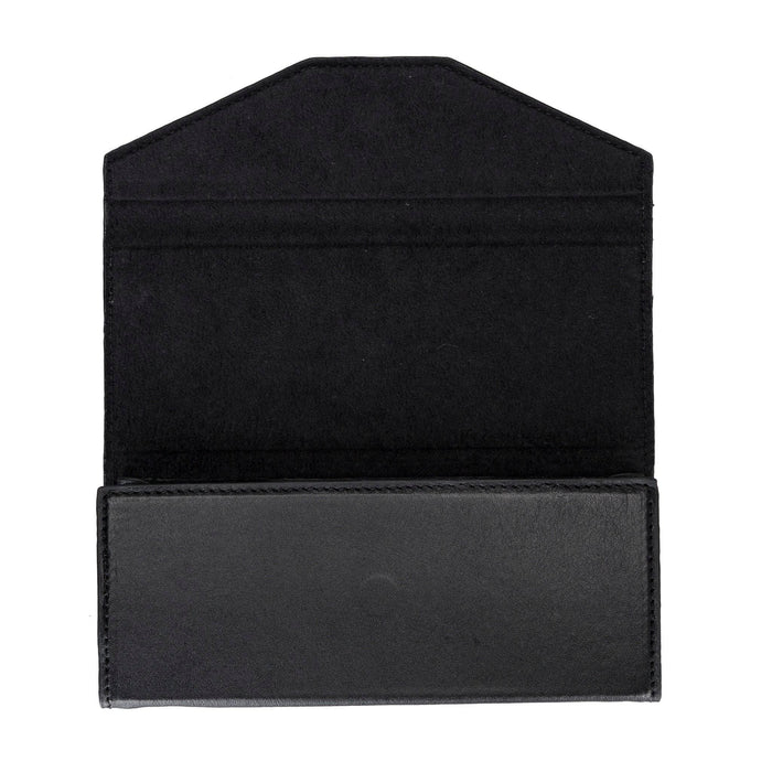 Smart Leather Glasses Case, Rustic Black - BlackBrook Case