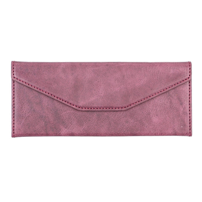Smart Leather Glasses Case, Scarlet Red - BlackBrook Case