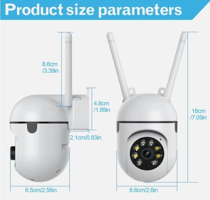 Smart WiFi CCTV Camera 1080P 360° Motion Tracking Two-Way Audio