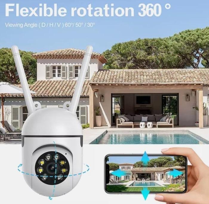 Smart WiFi CCTV Camera 1080P 360° Motion Tracking Two-Way Audio