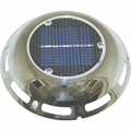Solar Vent - Stainless Steel - With Battery - 190mm - Bosuns Boat