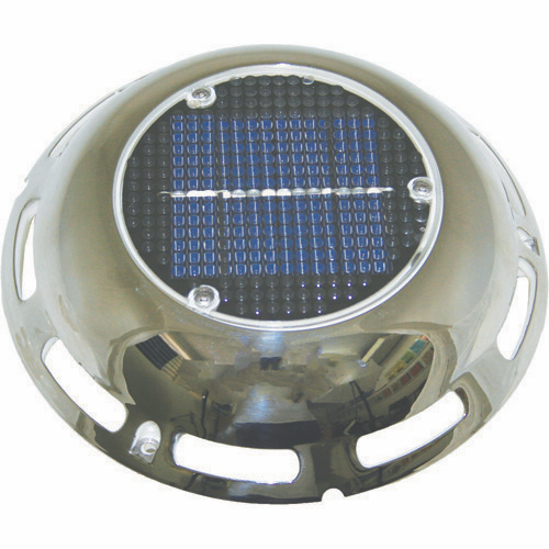 Solar Vent - Stainless Steel - With Battery - 190mm - Bosuns Boat