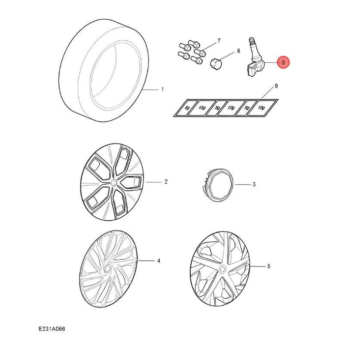 Specific Built-In Tire Pressure Sensor for MG4