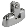 S/S Canopy Deck Mount Fitting Swivel Fork - 56(L) x 35(W) x 18(H)mm - Mount Screws: 6mm c/s