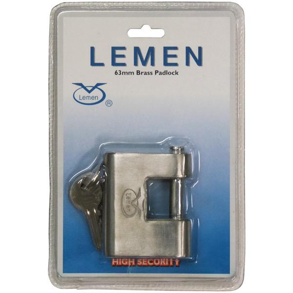 Stainless Steel Armoured Brass Padlock - 63mm