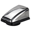 Stainless Steel Cowl Vent with Black Plastic Base