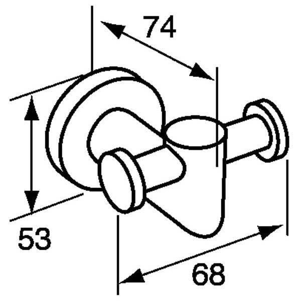 Stainless Steel Double Robe Hook