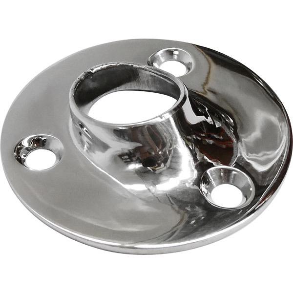Stainless Steel Round Base 45 Degree Angle