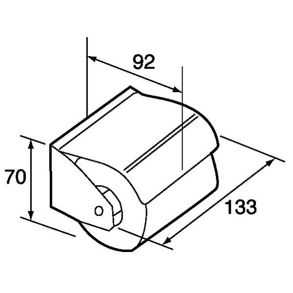 Stainless Steel Toilet Roll Holder with Hood