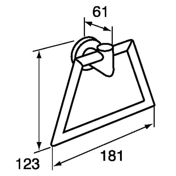 Stainless Steel Trapezoid Towel Holder