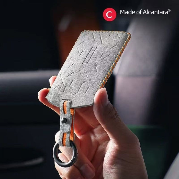 Suede Car Key Card Case Cover for MG IM6/IM5