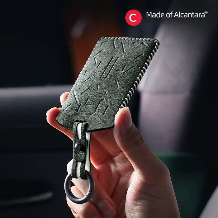 Suede Car Key Card Case Cover for MG IM6/IM5