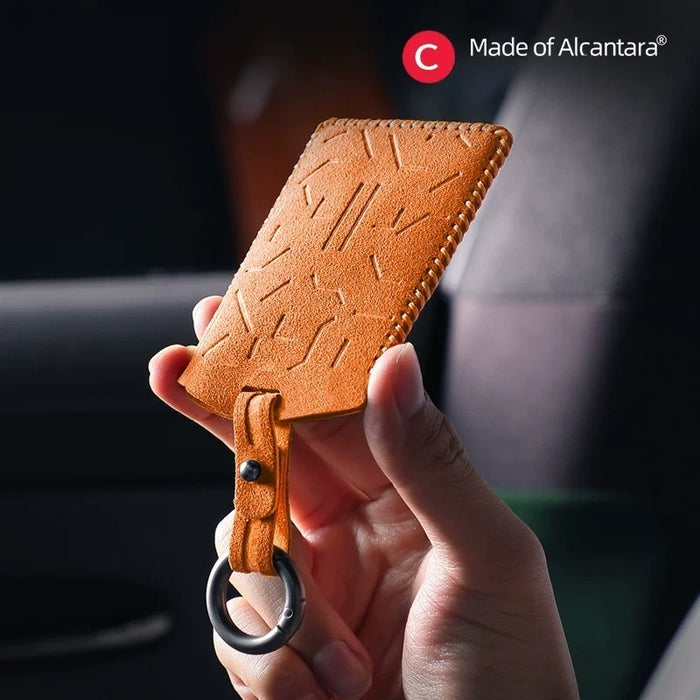 Suede Car Key Card Case Cover for MG IM6/IM5
