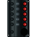Switch Panel with Circuit Breaker & Cig Socket - 5 Switch