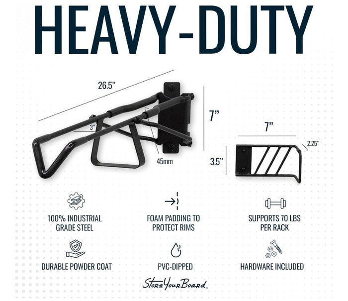 Swivel Bike Rack Wall Mount Heavy Duty Garage Storage 70lb Hold-308