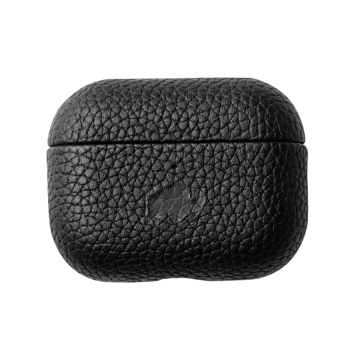 Taylor Leather AirPods Pro 3 Case, Full Grain with Magnetic Cover, Pebble Black - BlackBrook Case