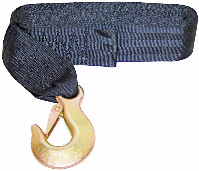 Trailer Winch Webbing Straps with Snap Hook
