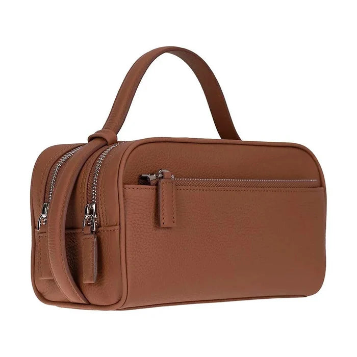 Trevor Leather Dopp Kit, Tan - BlackBrook Case