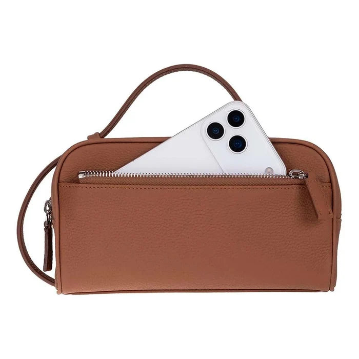 Trevor Leather Dopp Kit, Tan - BlackBrook Case