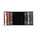 Triple Watch Band Leather Organizer, Black - BlackBrook Case