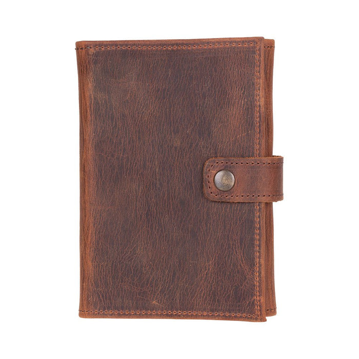 Triple Watch Band Leather Organizer, Saddle Brown - BlackBrook Case