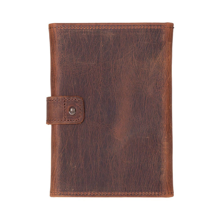 Triple Watch Band Leather Organizer, Saddle Brown - BlackBrook Case