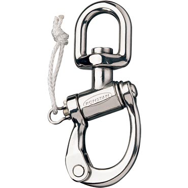 Trunnion Snap Shackle Small Swivel Ball RF6411 - bosunsboat